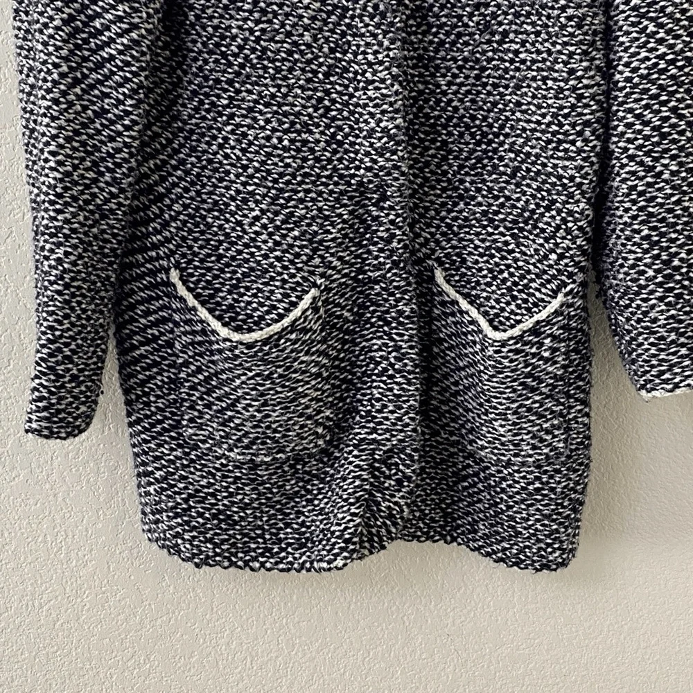 Eileen Fisher Jacquard Cardigan Jacket Size Medium Organic Cotton Twist - Picture 3 of 7